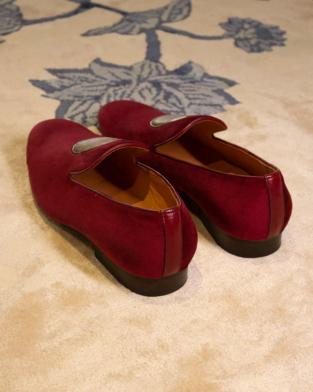 Hand Painted Velvet Slipper