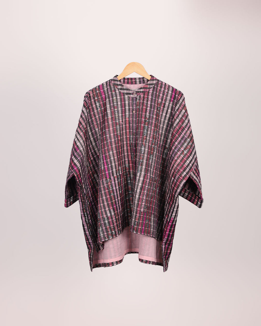 Pink Handwoven Kaftan