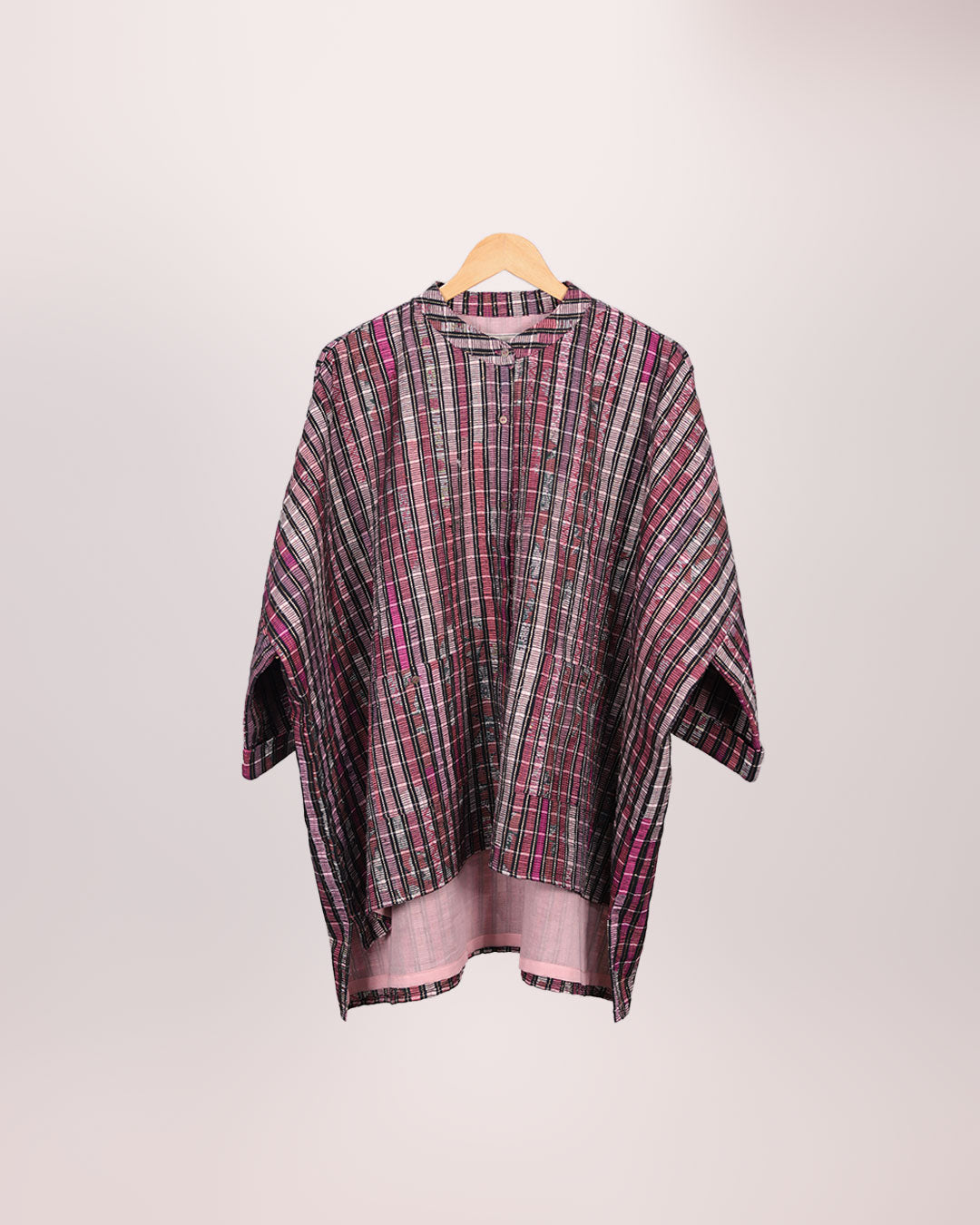 Pink Handwoven Kaftan