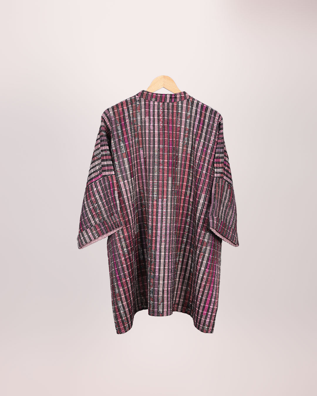 Pink Handwoven Kaftan