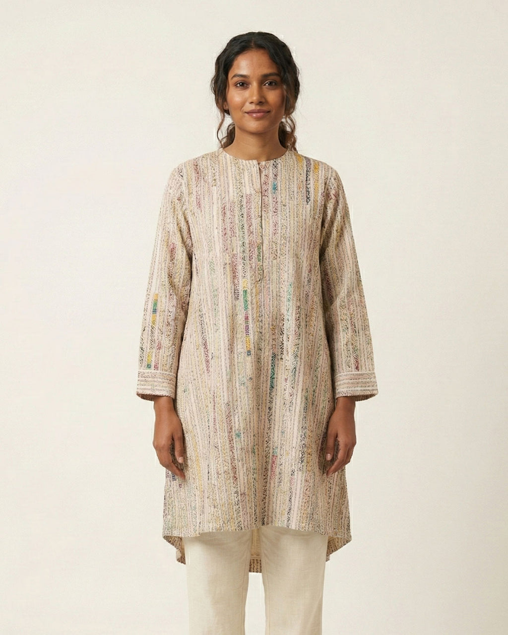 White Handwoven Kurta