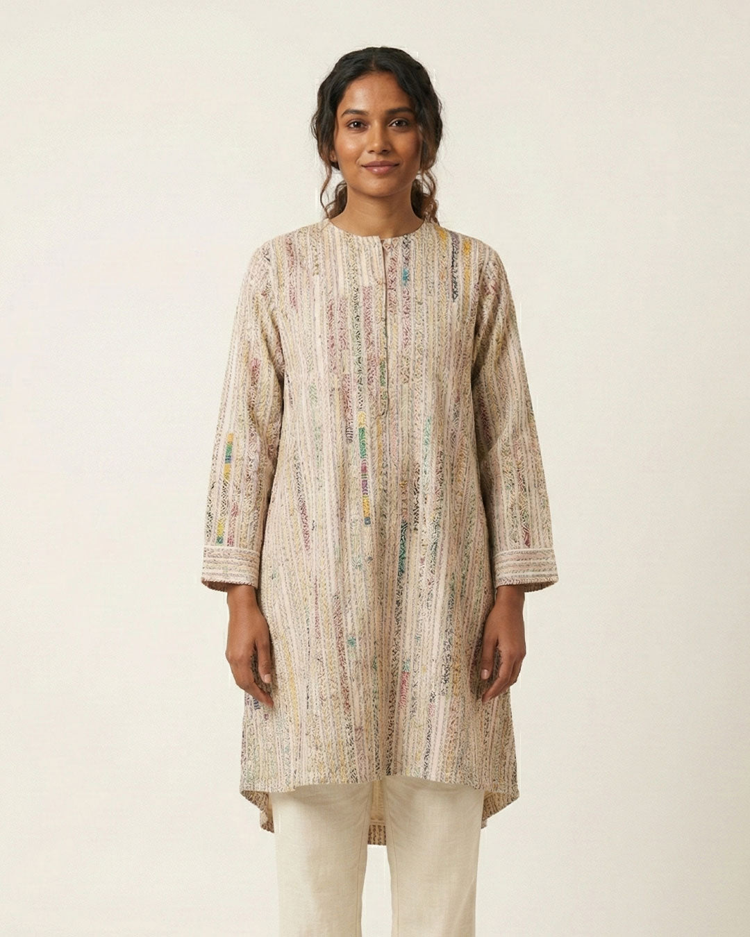 White Handwoven Kurta