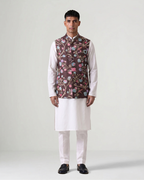 Brown Handwoven Chanderi Silk Bandi