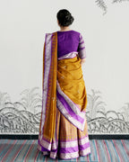 Mustard Handwoven Kanjeevaram Silk Lehenga