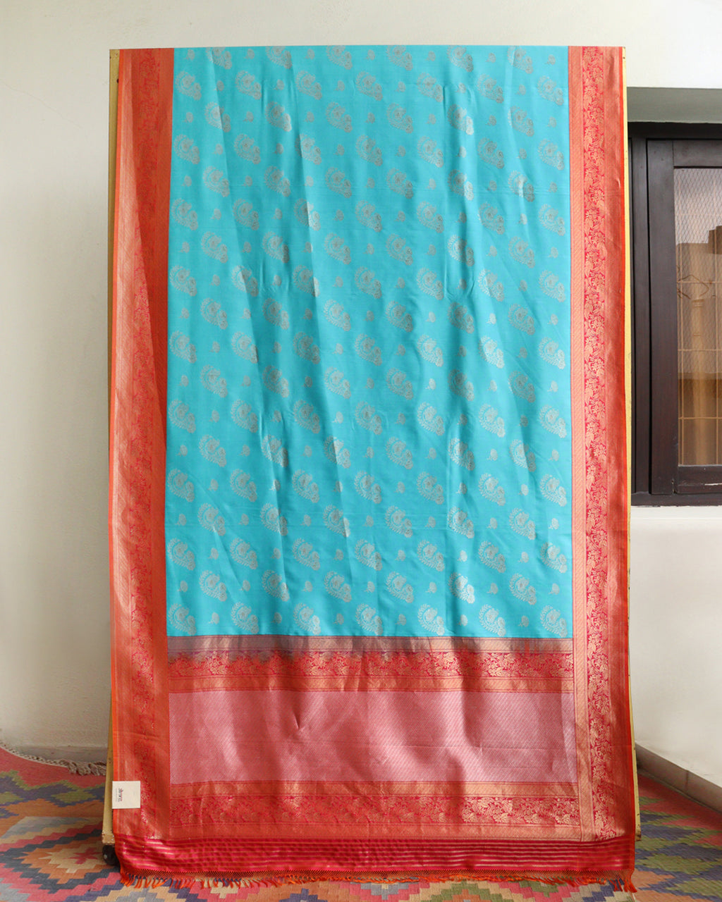 Blue Banaras Silk Saree