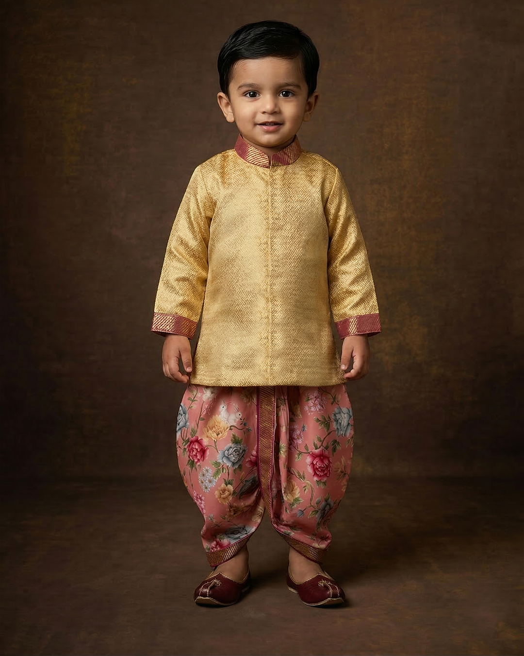 Handwoven Kanjeevaram Dhoti Set