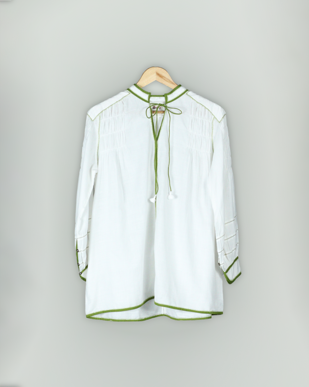 White Handwoven Cotton Shirt