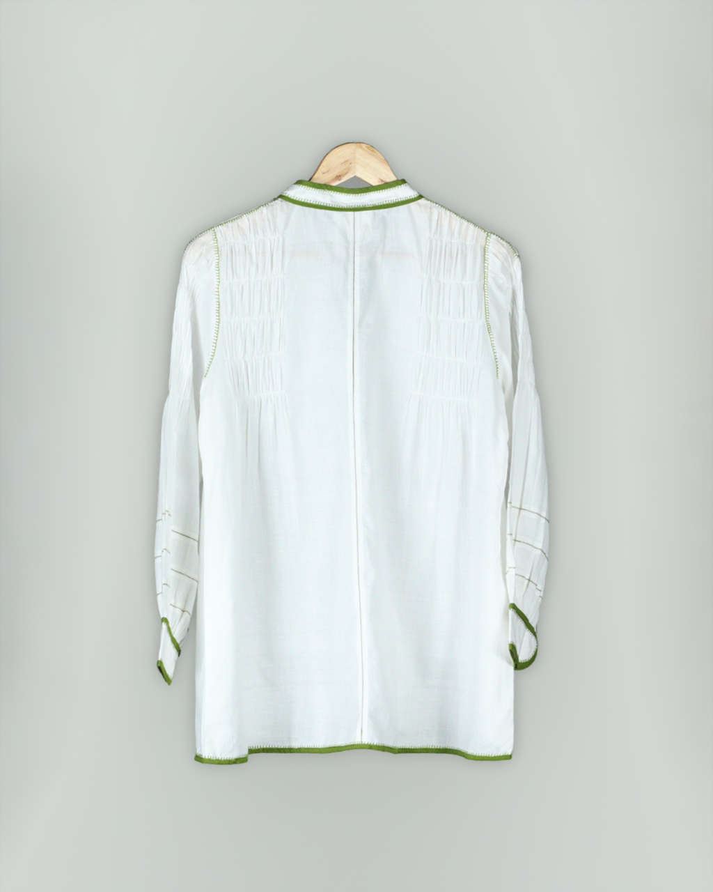 White Handwoven Cotton Shirt