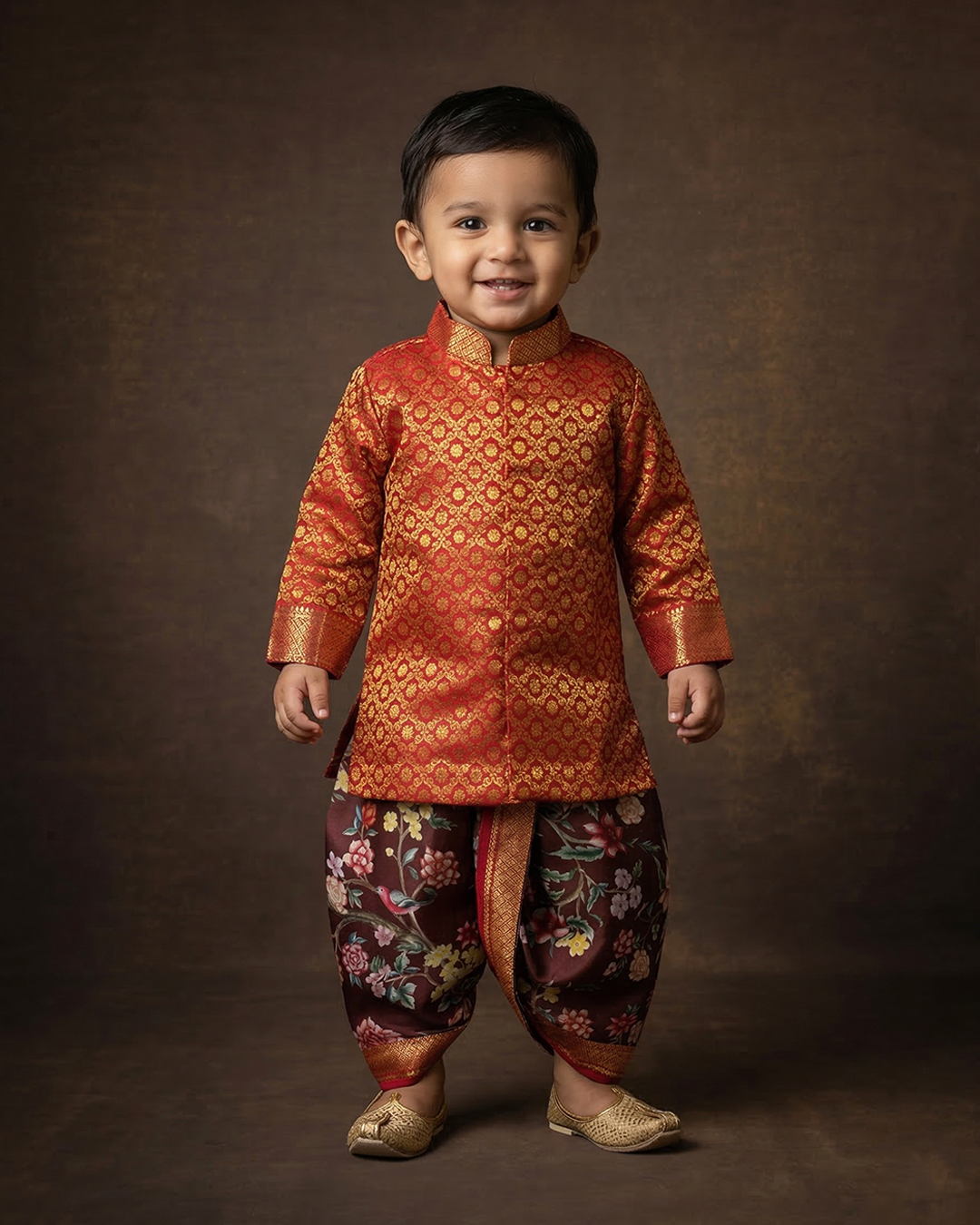 Handwoven Kanjeevaram Dhoti Set