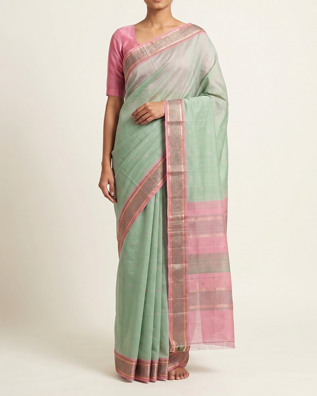 Green Handwoven Kanjeevaram Silk Saree