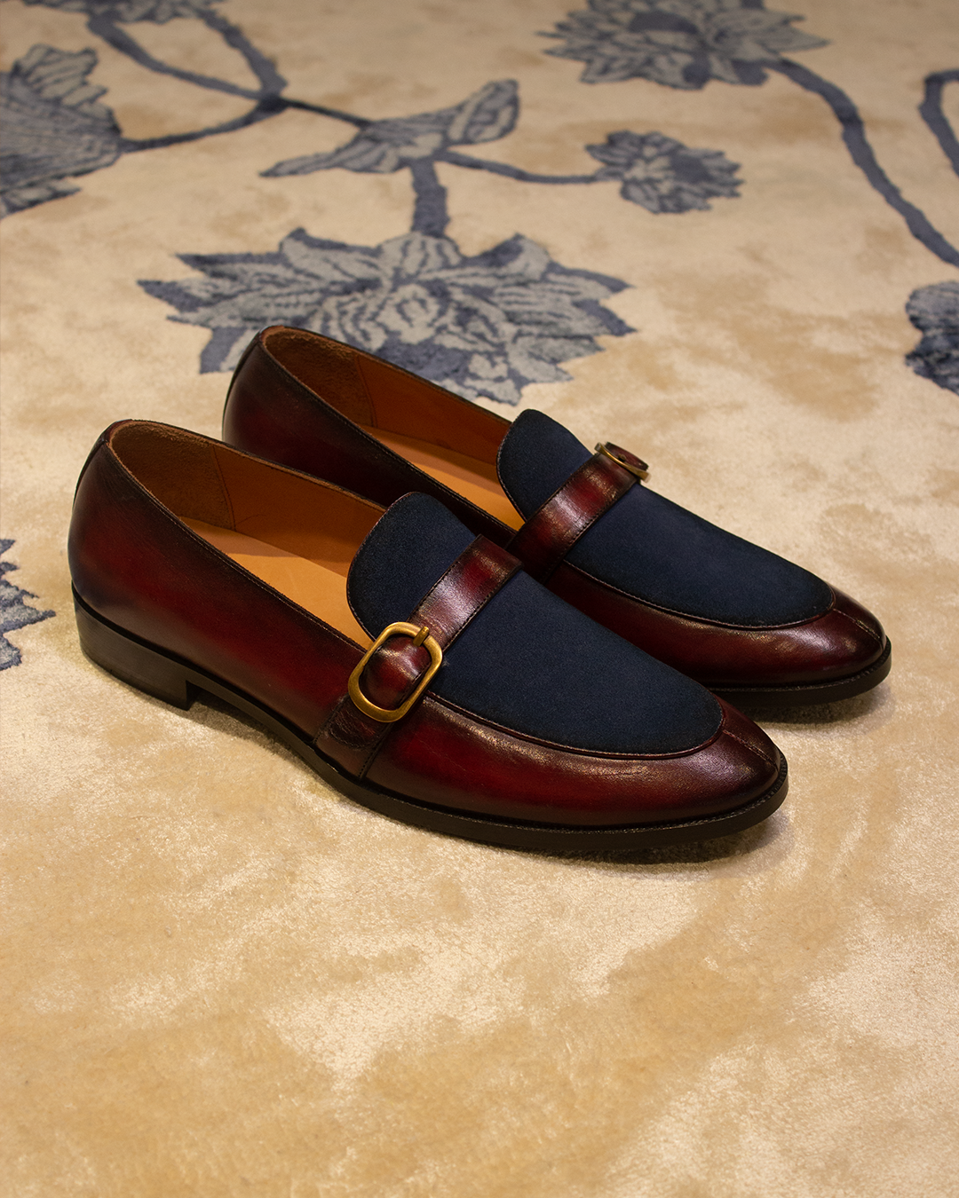 Patinated Single Monk Loafer