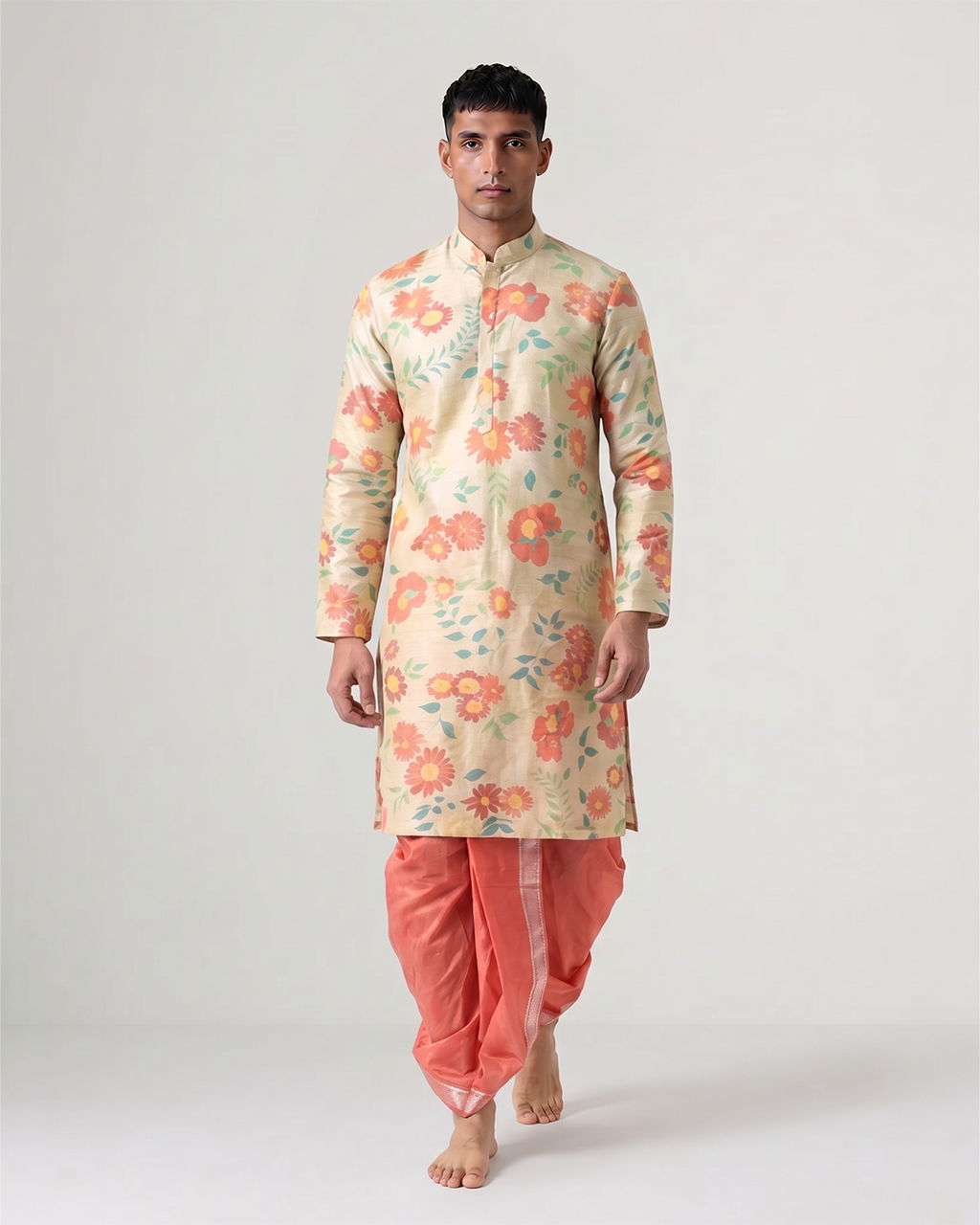 Handwoven Paithani Jamdani Kurta set