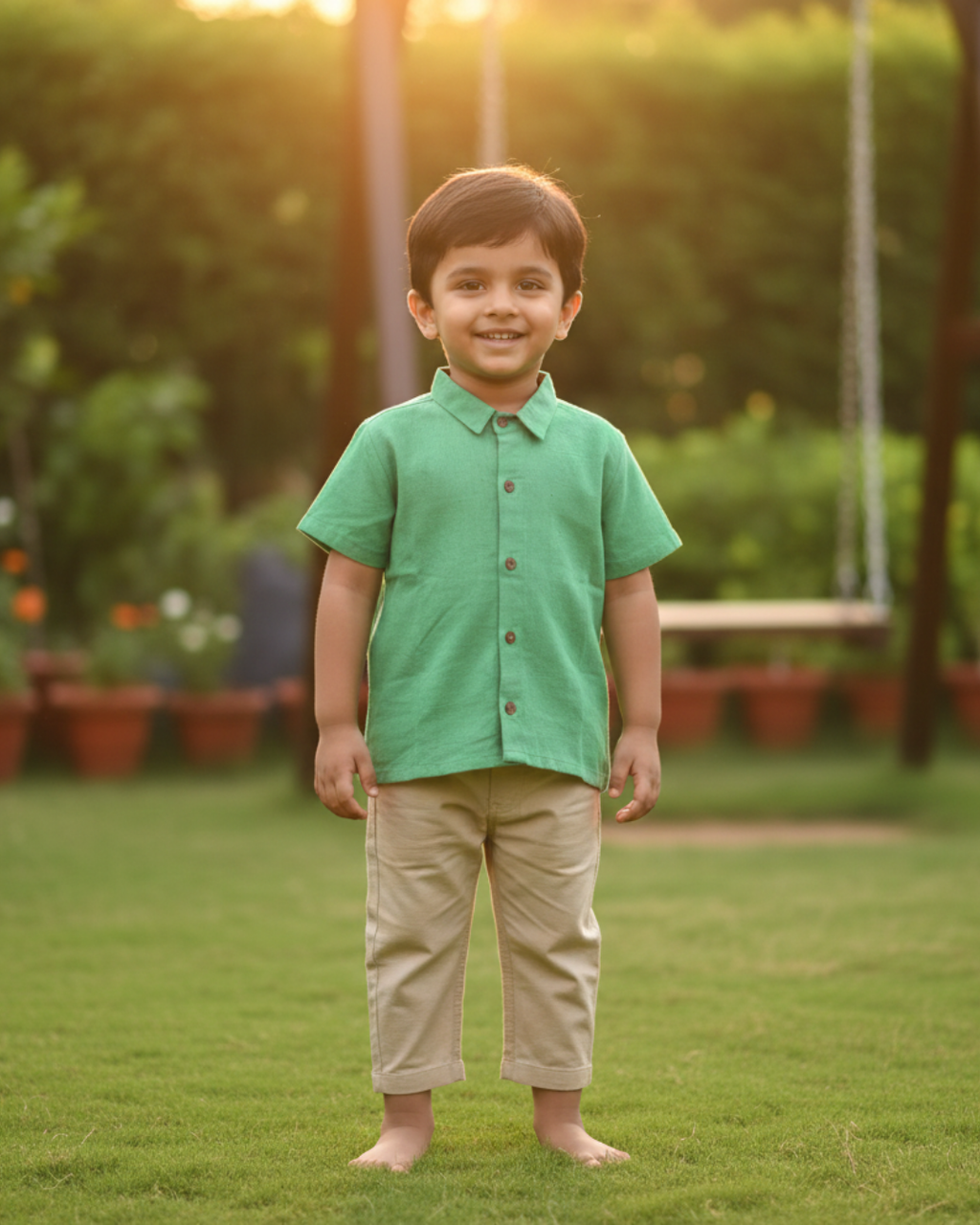 Half Sleeve Shirt With Collar