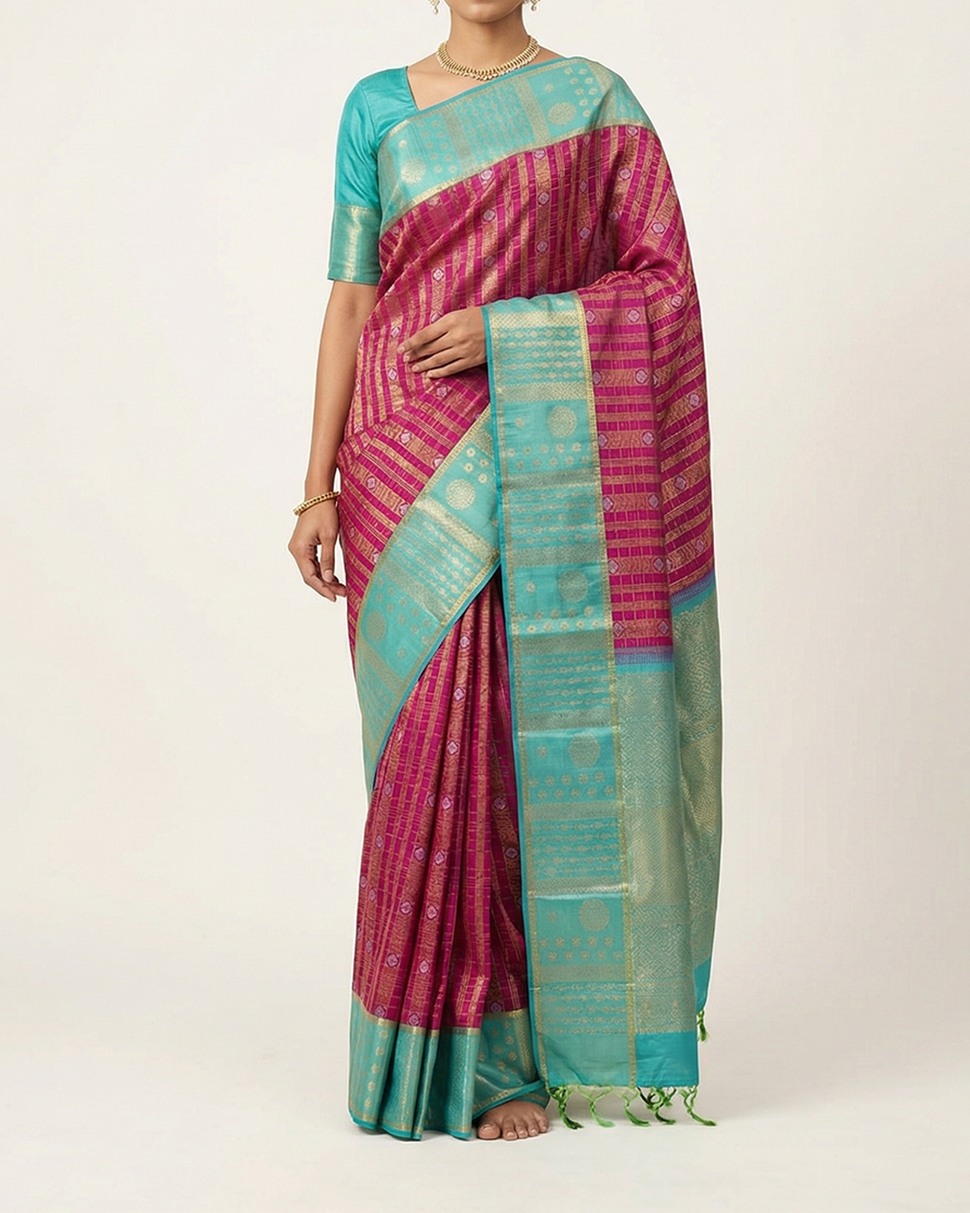 Red Handwoven Kanjeevaram Silk Saree
