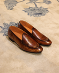 Mr. Luigi Patinated Belgian Loafer