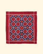 Red Handwoven Patan Patola Pocket Square