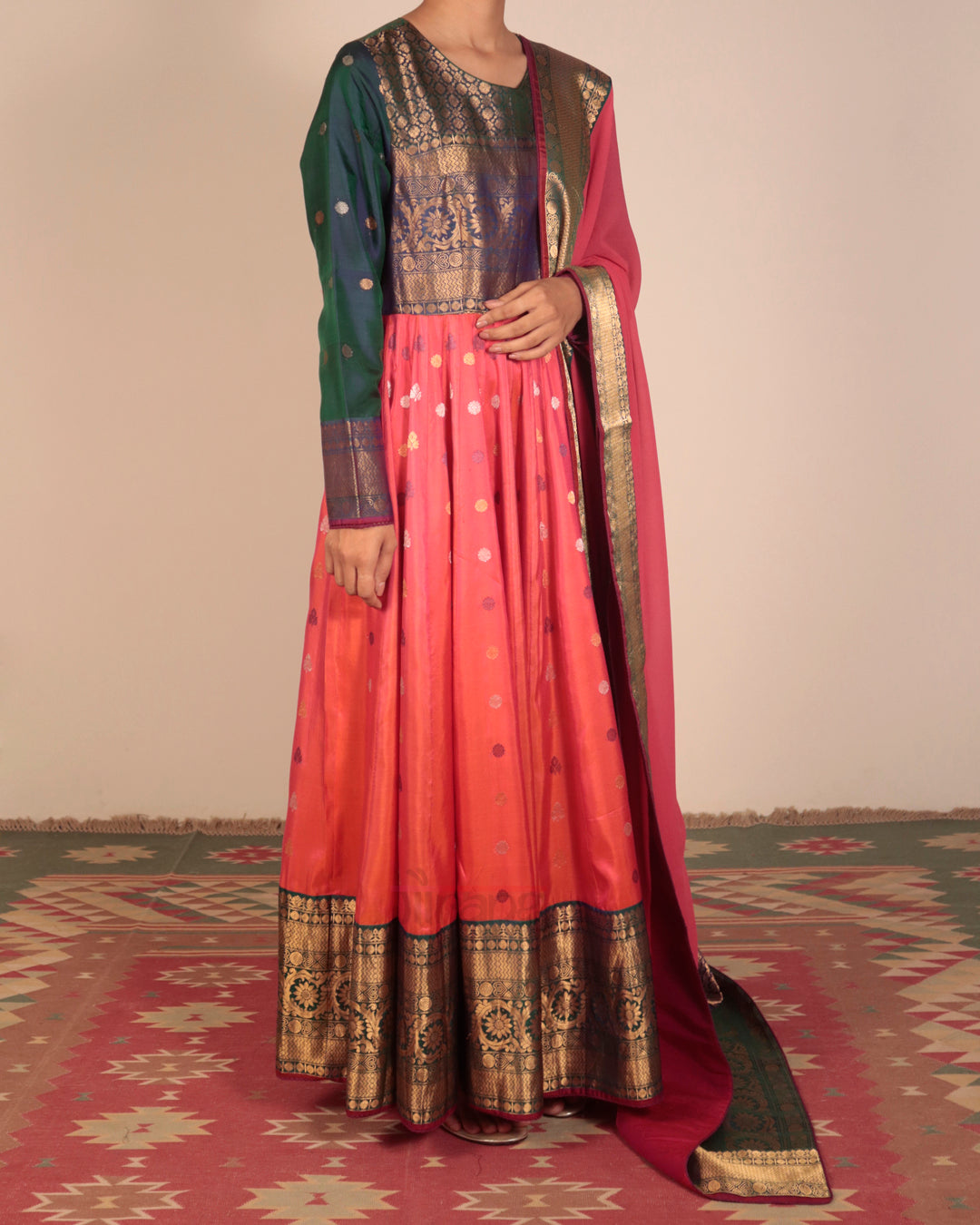 Pink Anarkali Set