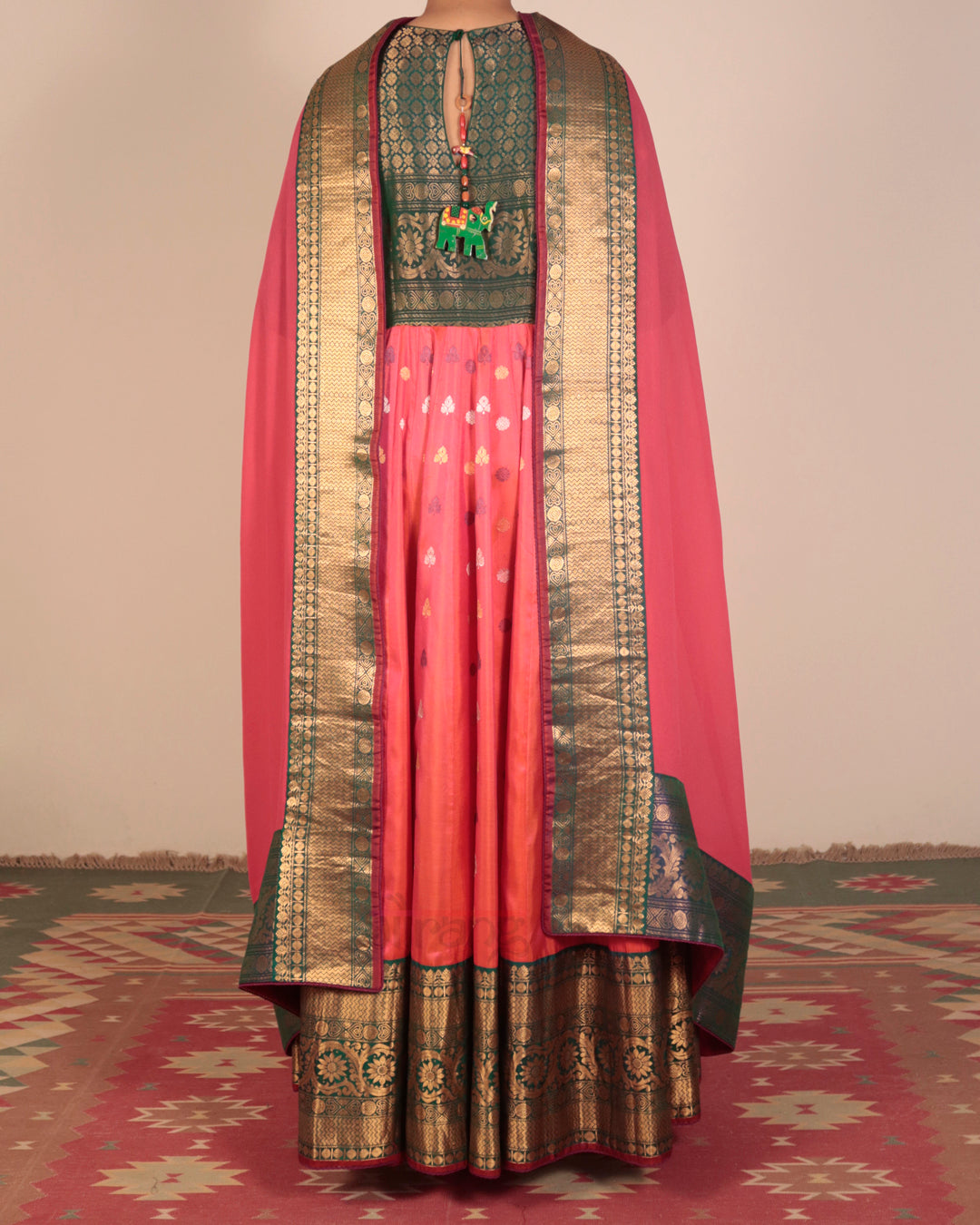 Pink Anarkali Set