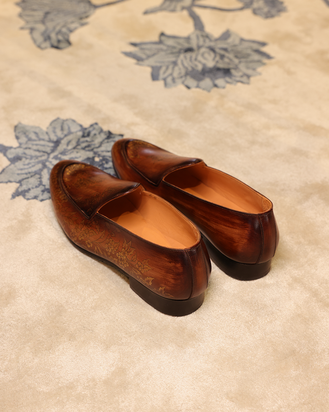 Mr. Luigi Patinated Belgian Loafer