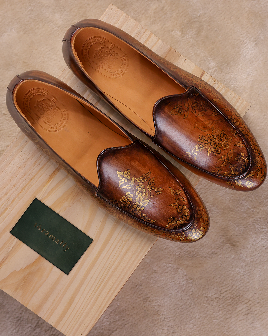 Mr. Luigi Patinated Belgian Loafer