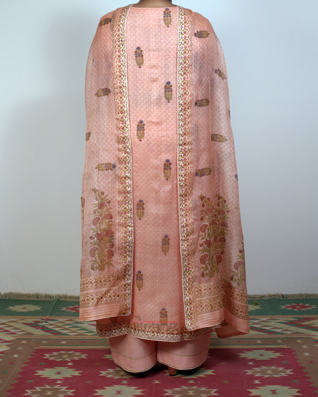 Pink Printed Kurta Set