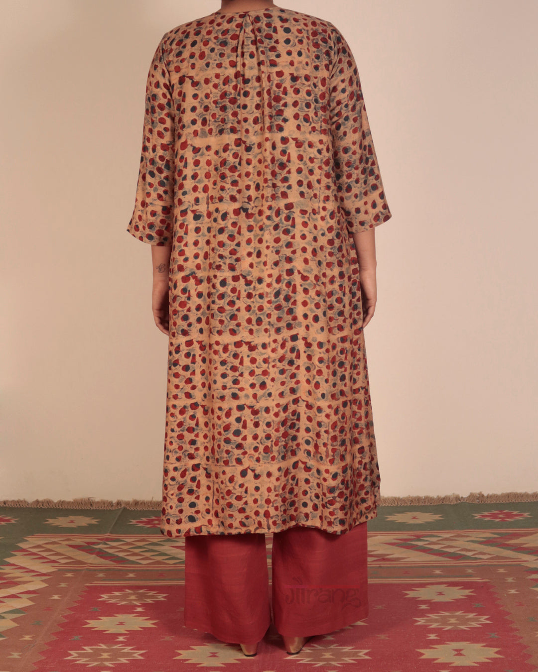 Yellow Printed Kurta