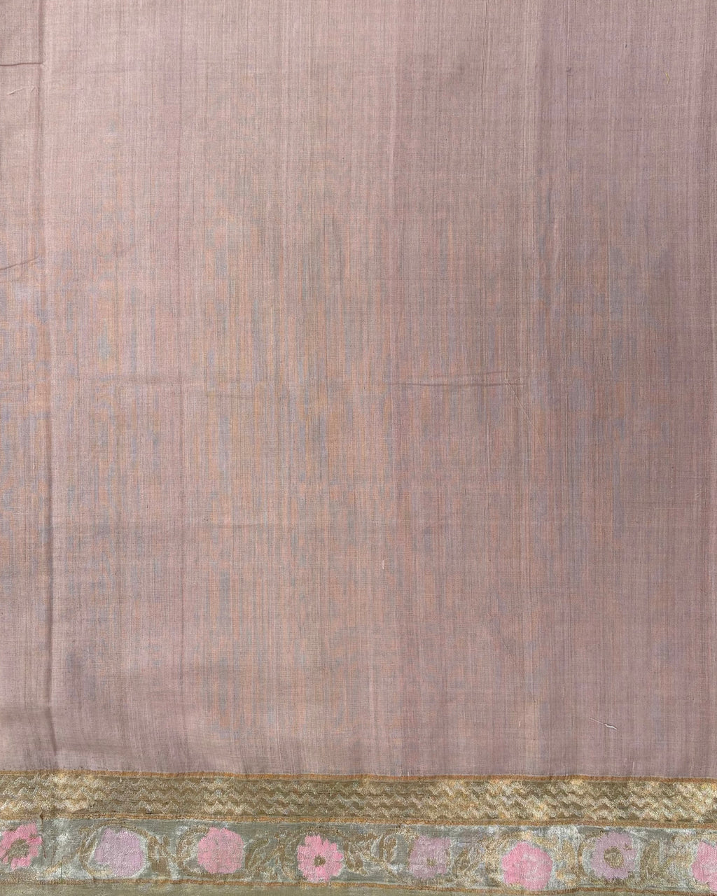 Pink Khadi Jamdani Saree