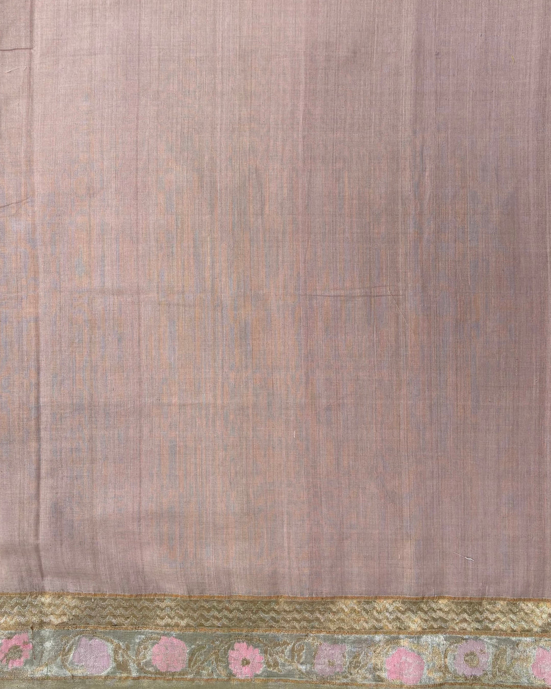 Pink Khadi Jamdani Saree