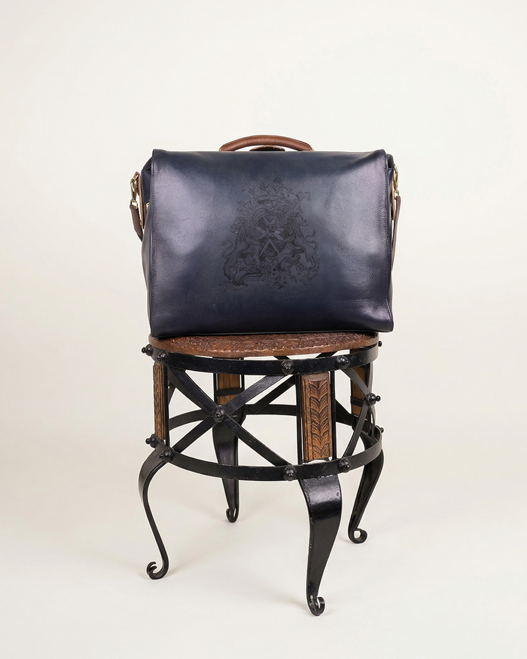 Handpainted Leather Duffle