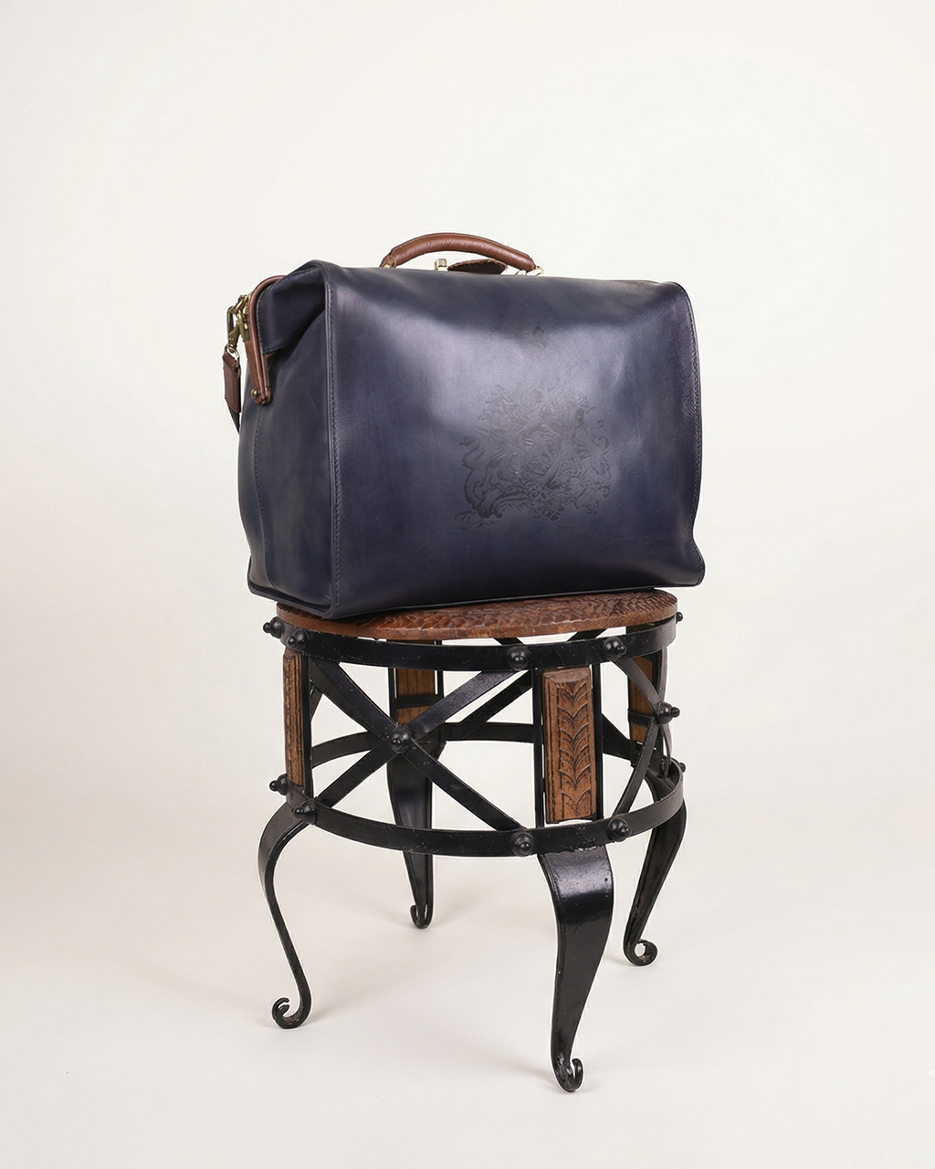 Handpainted Leather Duffle