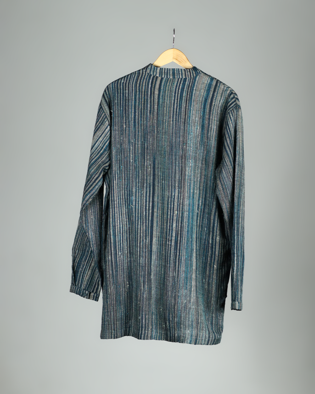 Green Handwoven Muga Silk Short Kurta