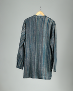Green Handwoven Muga Silk Short Kurta
