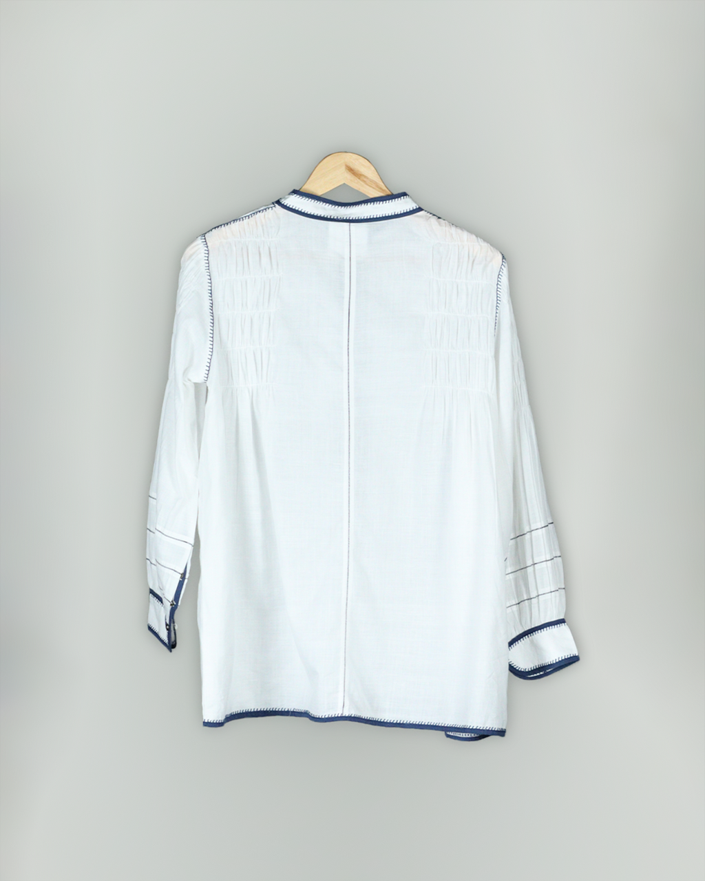 White Handwoven Cotton Shirt