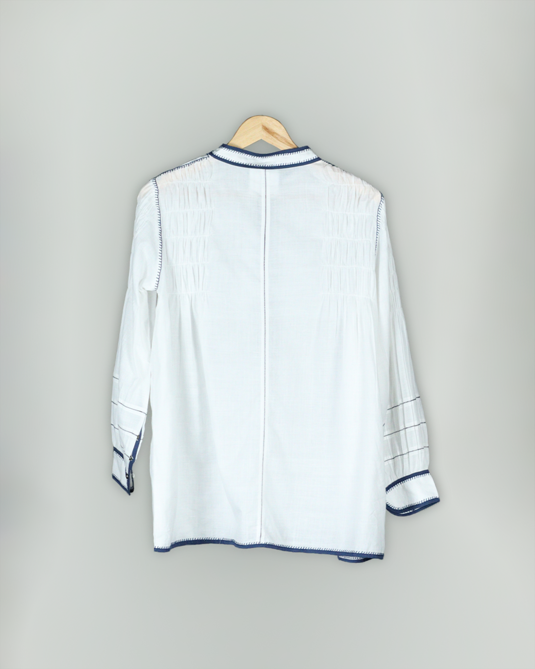 White Handwoven Cotton Shirt