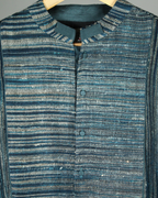 Green Handwoven Muga Silk Short Kurta