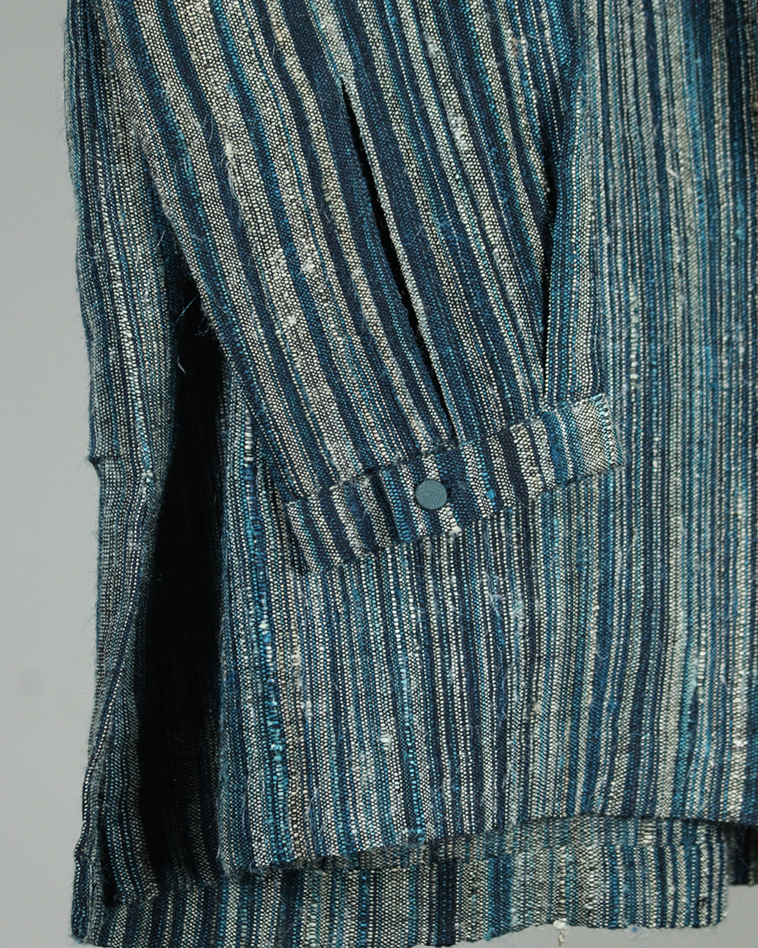 Green Handwoven Muga Silk Short Kurta