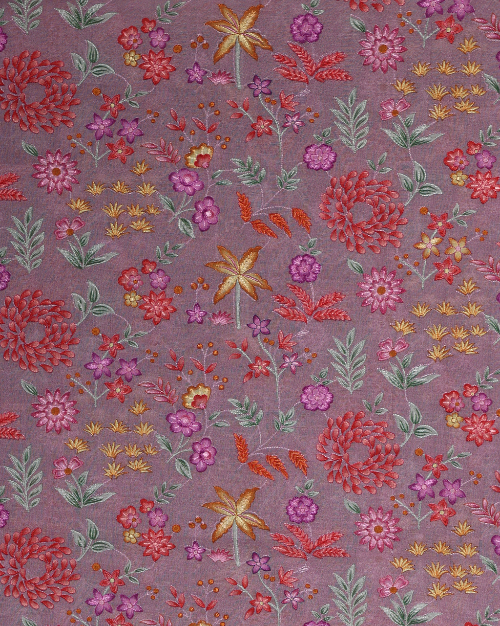Pink Handwoven Chanderi Cotton Embroidered Kurta
