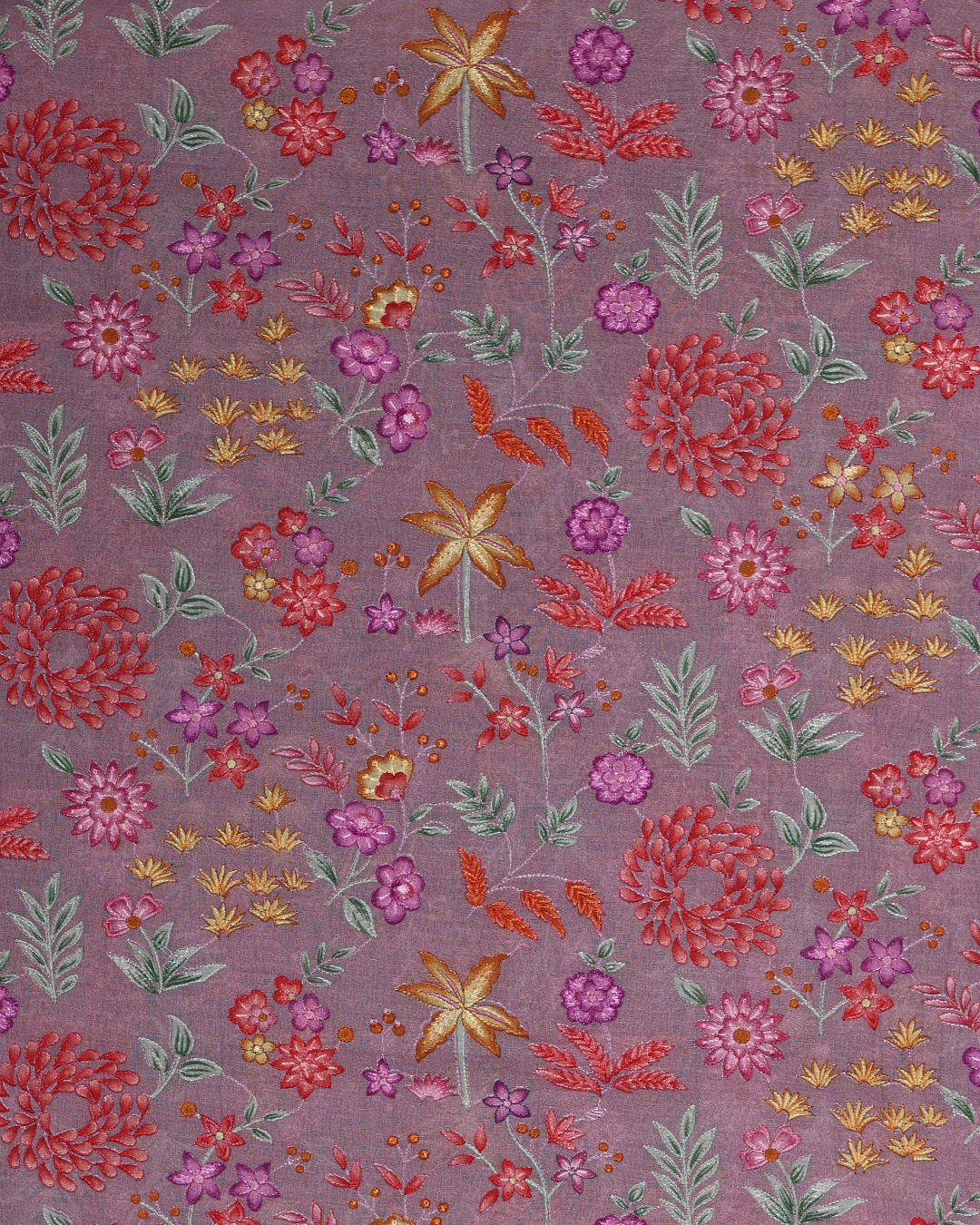 Pink Handwoven Chanderi Cotton Embroidered Kurta