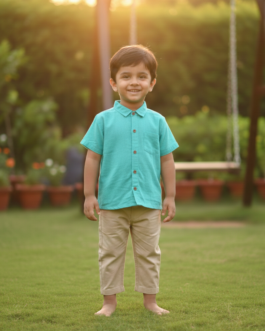 Half Sleeve Shirt With Collar