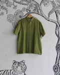 Green Handwoven Khadi Shirt