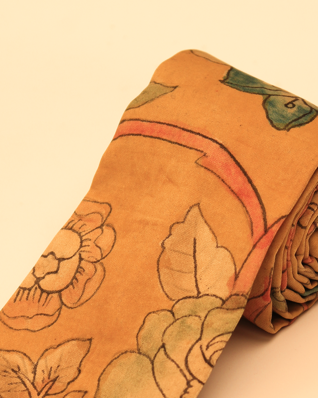 Handpainted Kalamkari Tie