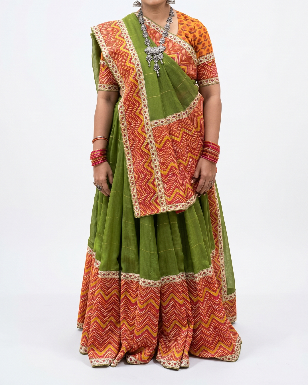 Handwoven Matka Kota Lehenga