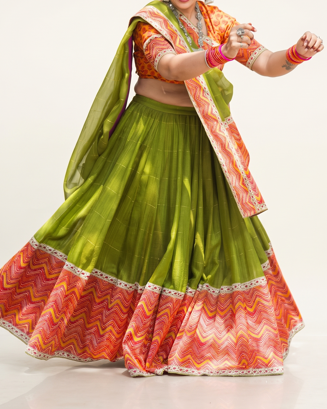 Handwoven Matka Kota Lehenga