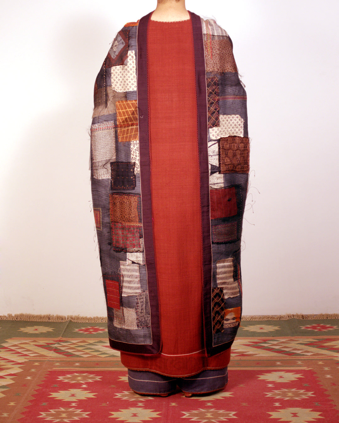 Red Embroidered Kurta Set