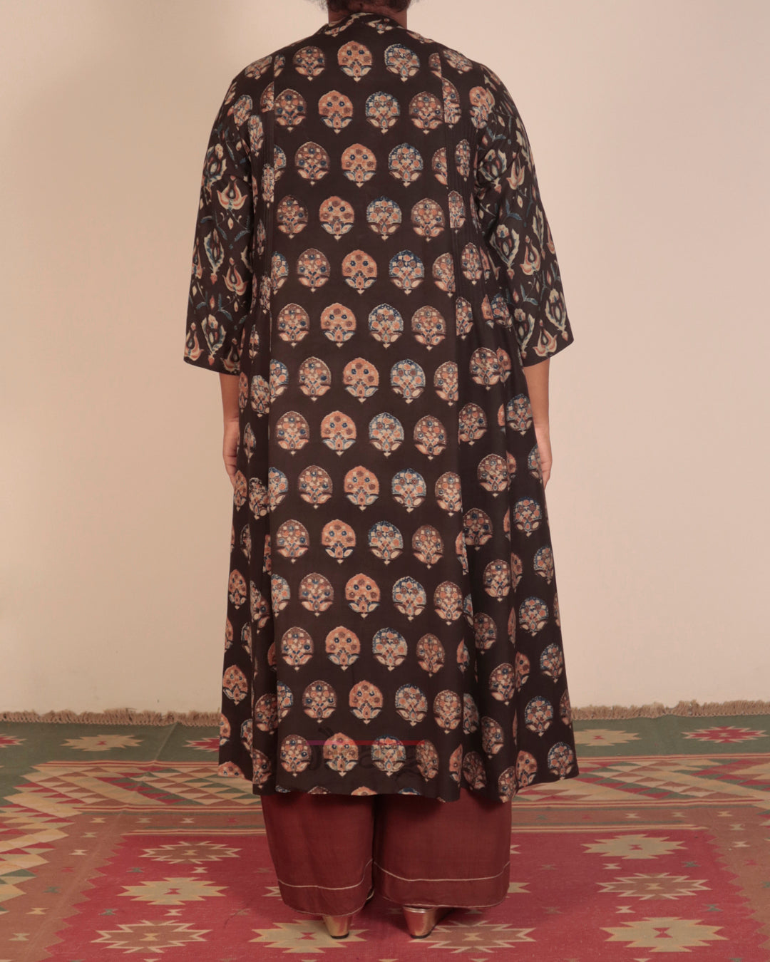 Black Printed Kurta