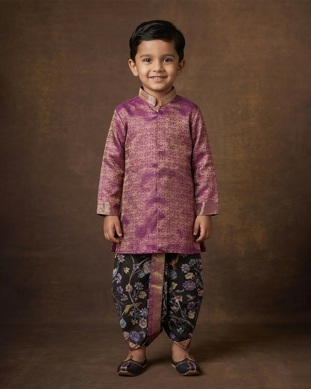 Handwoven Kanjeevaram Dhoti Set