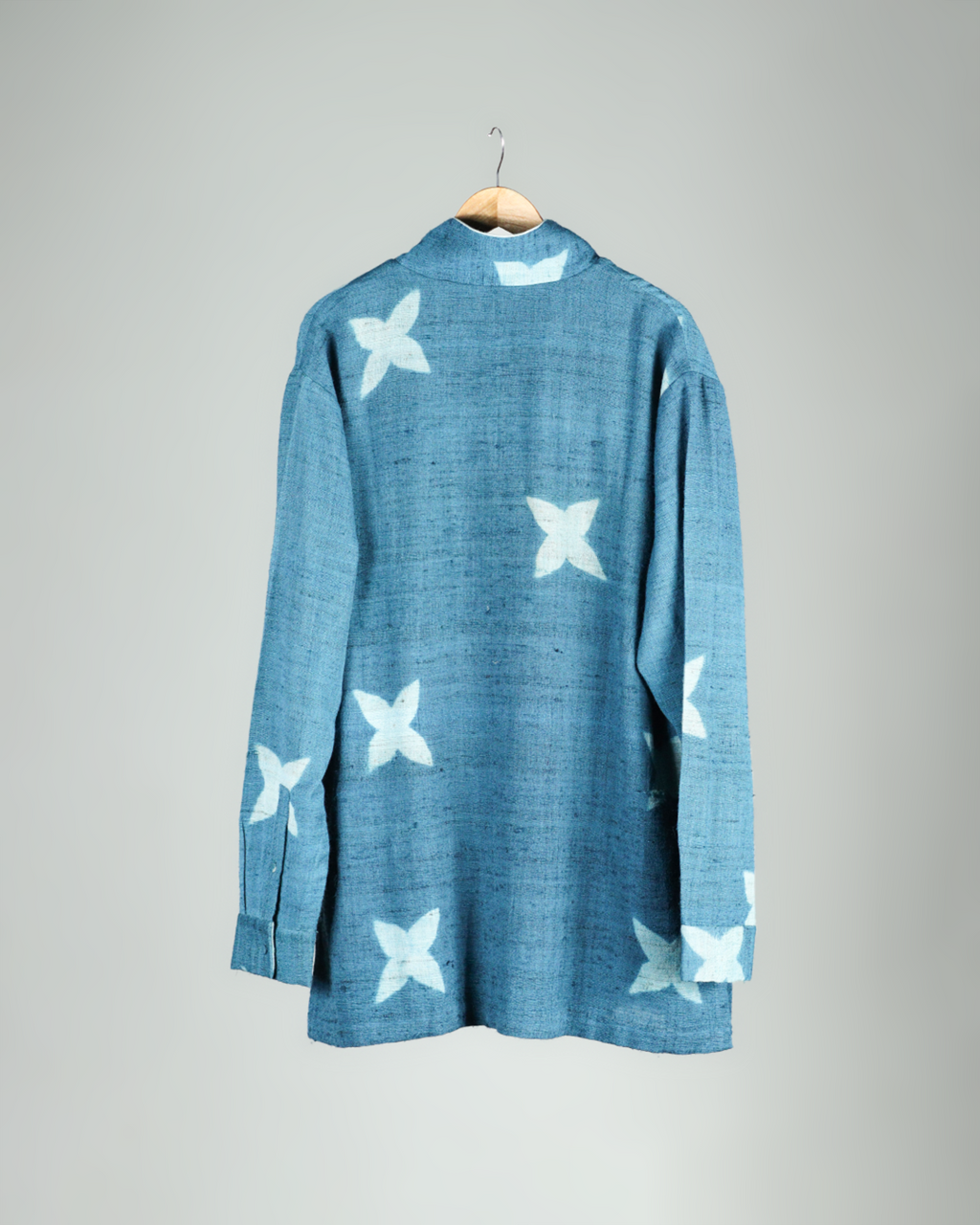 Teal Handwoven Muga Silk Short Kurta