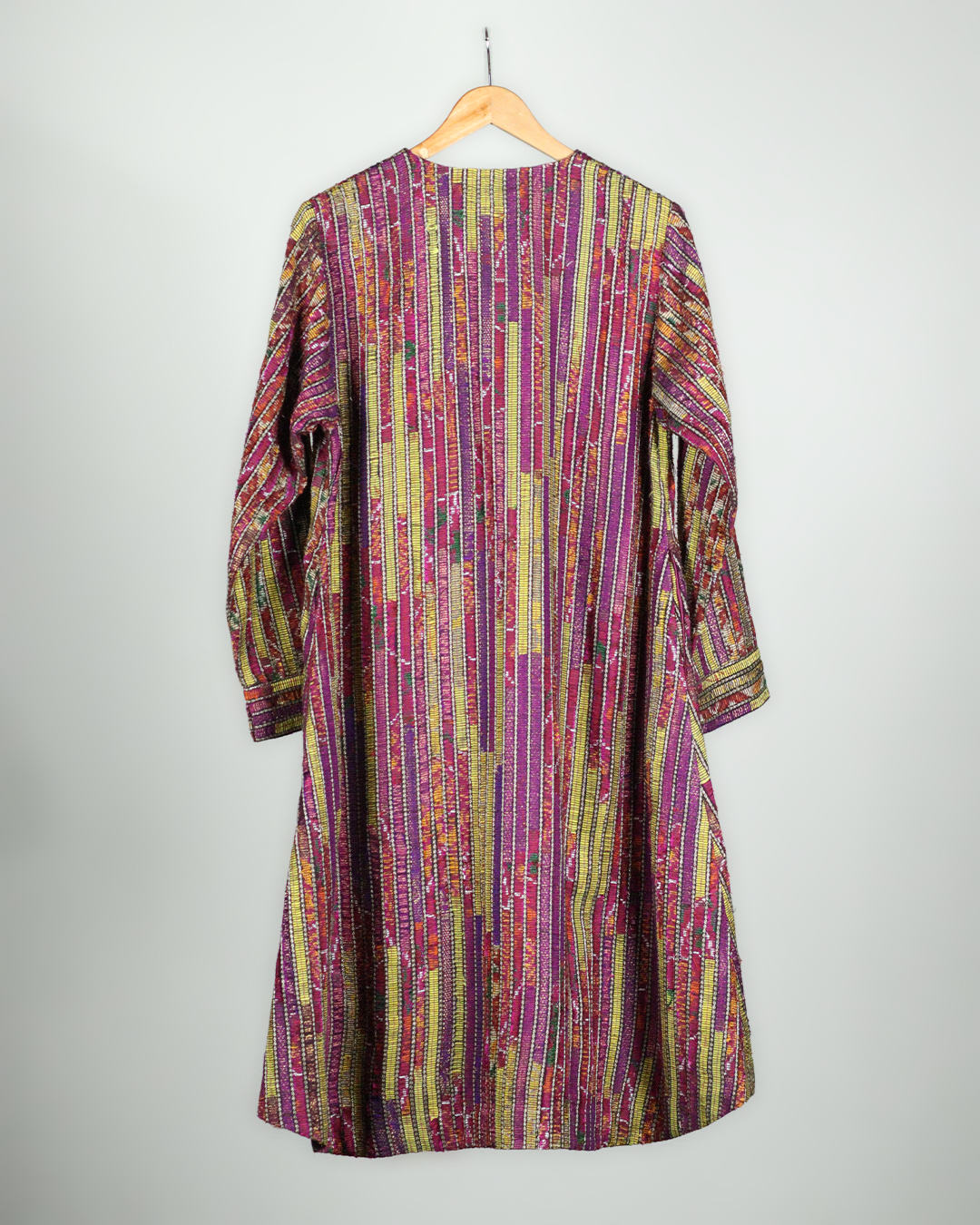 Purple Handwoven Kurta Set