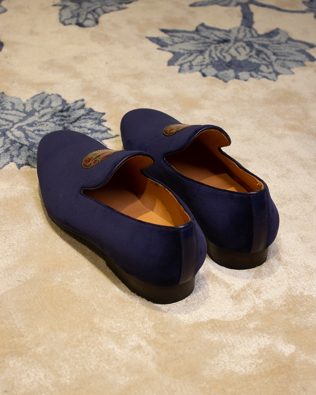 Hand Painted Velvet Slipper