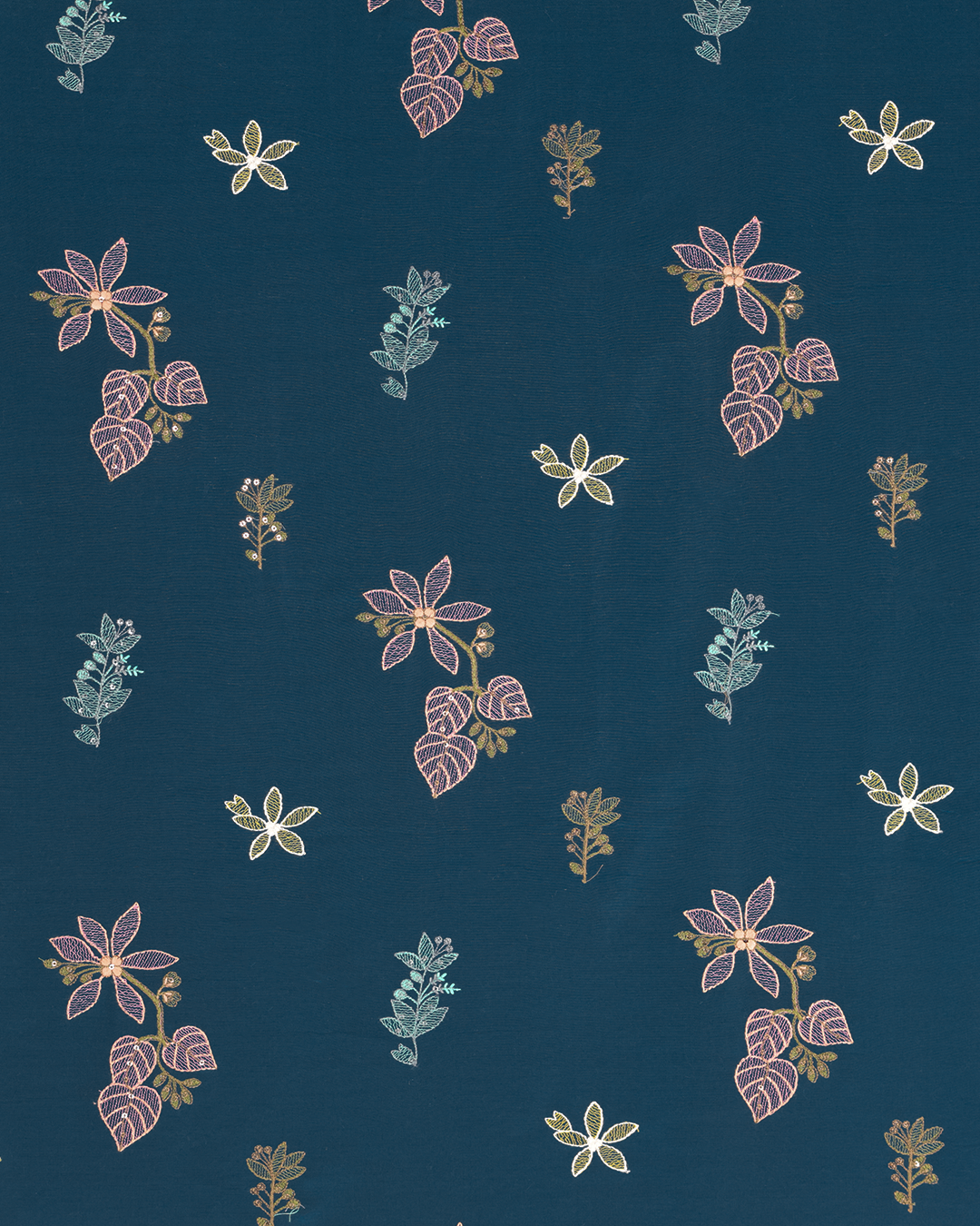Blue Handwoven Tussar Silk Embroidered Bandhgala